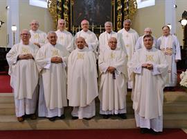 Ročníkové setkání kněží 40 let po kněžském vysvěcení 